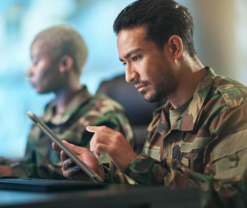 A serviceman investigates a potential advanced persistent threat.
