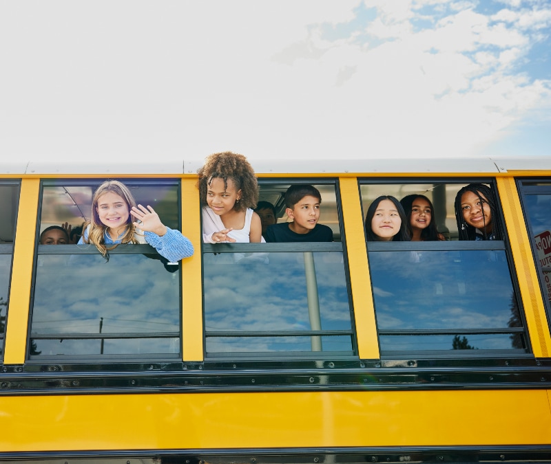 Kids ready to start their school year protected from cyber threats.