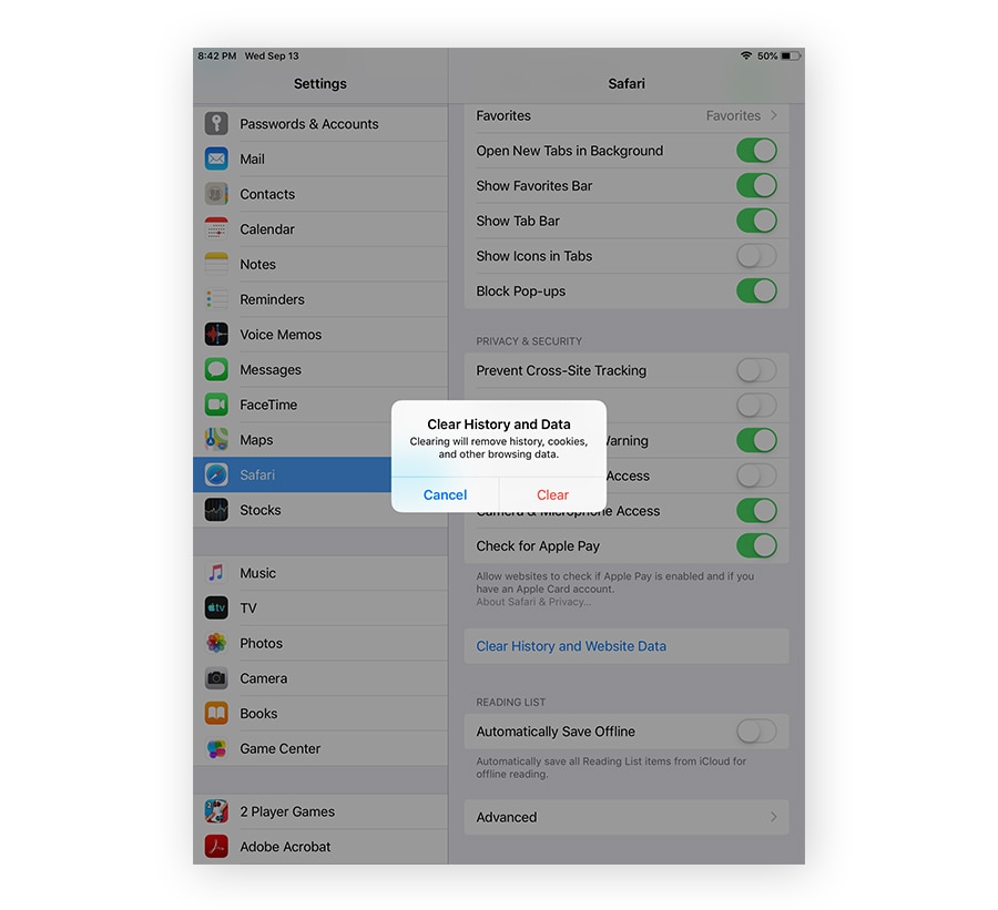 iPad 6th gen empty popup prevent logging in - Mobile Bugs