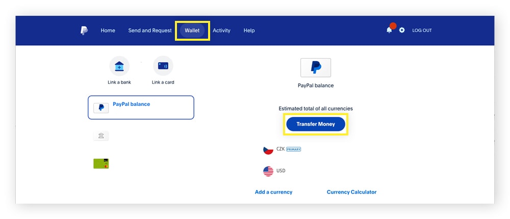 Transferring your PayPal balance to your bank account before deleting your PayPal account.