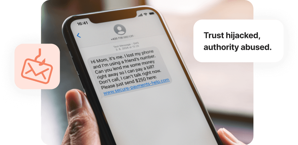 Trust hijacked, authority abused.