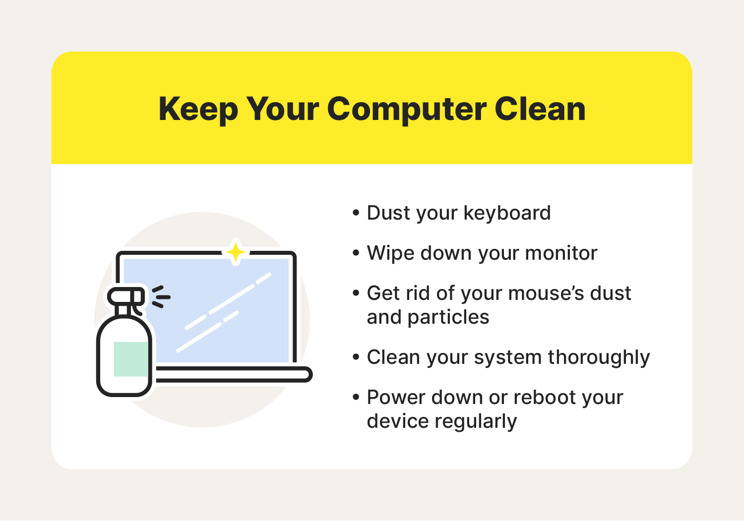 Keep your computer clean