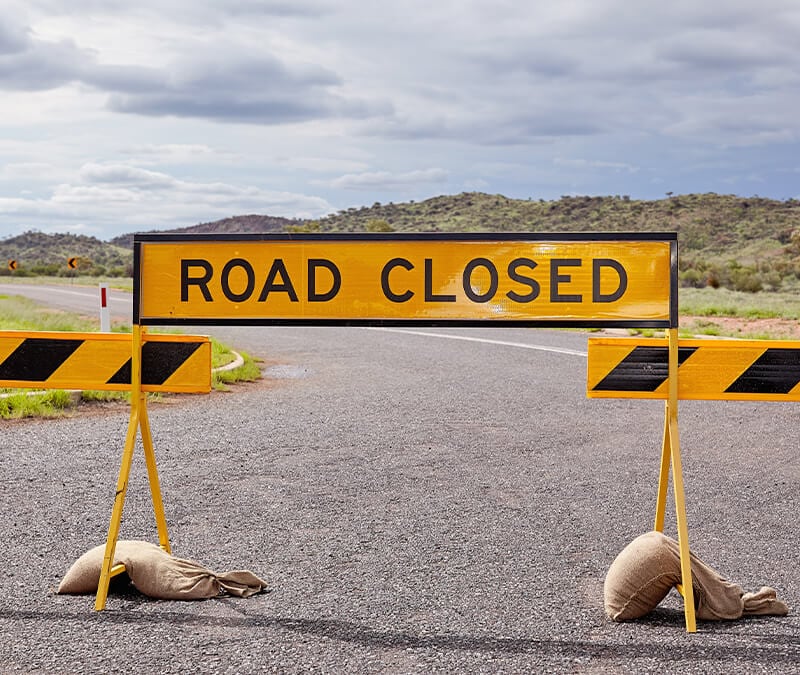 A closed road representing the question: Do VPNs block ads?