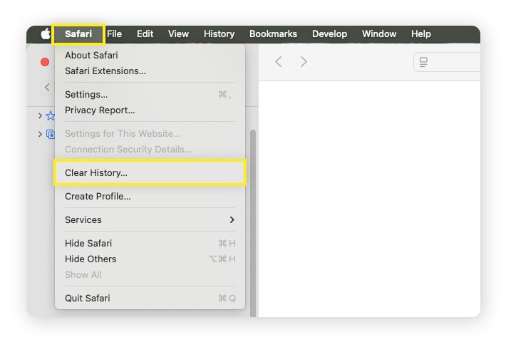 Clear History in Safari to reset the settings.