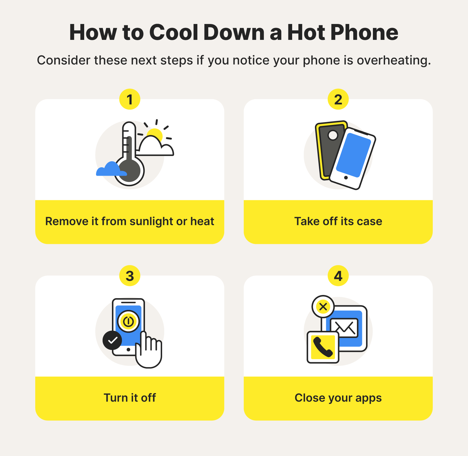 How to cool down a hot phone