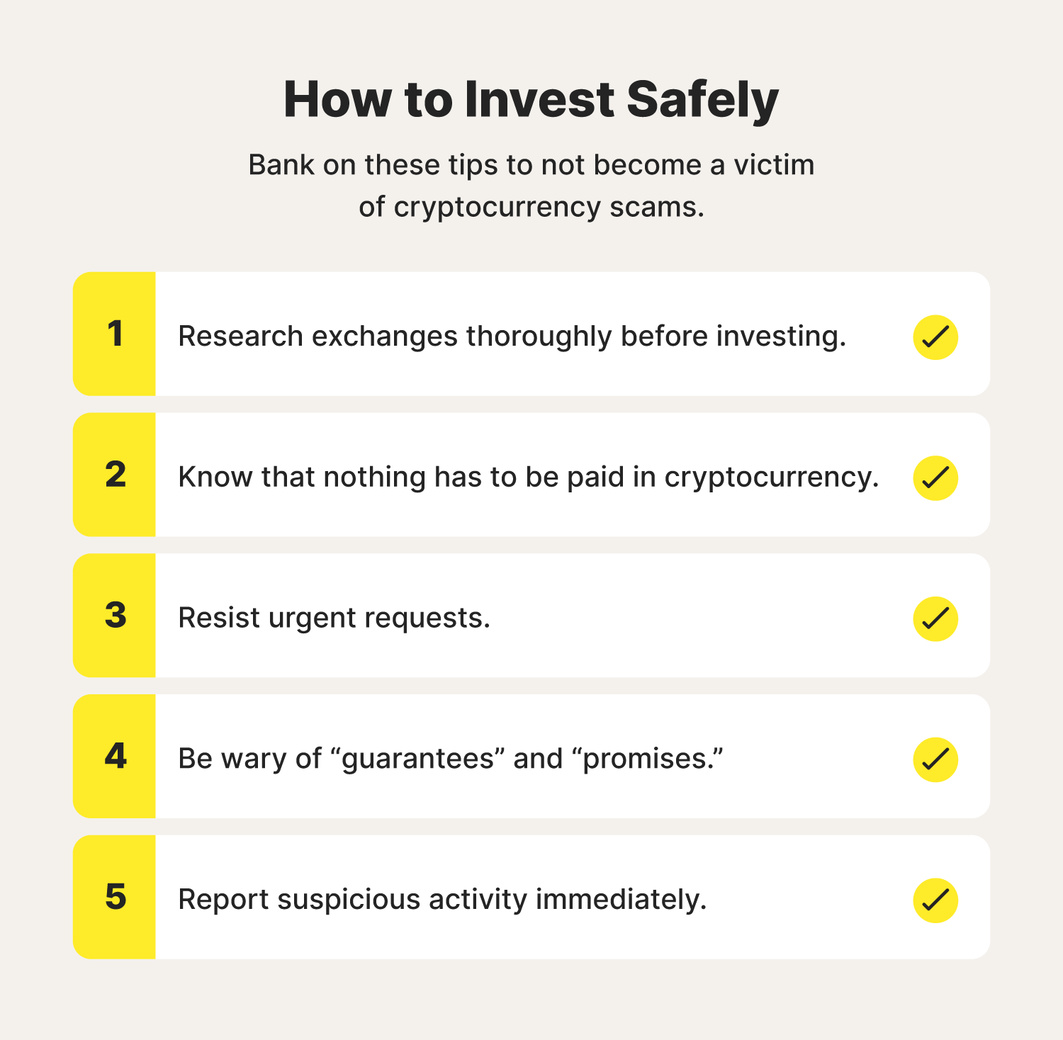 How to invest safely
