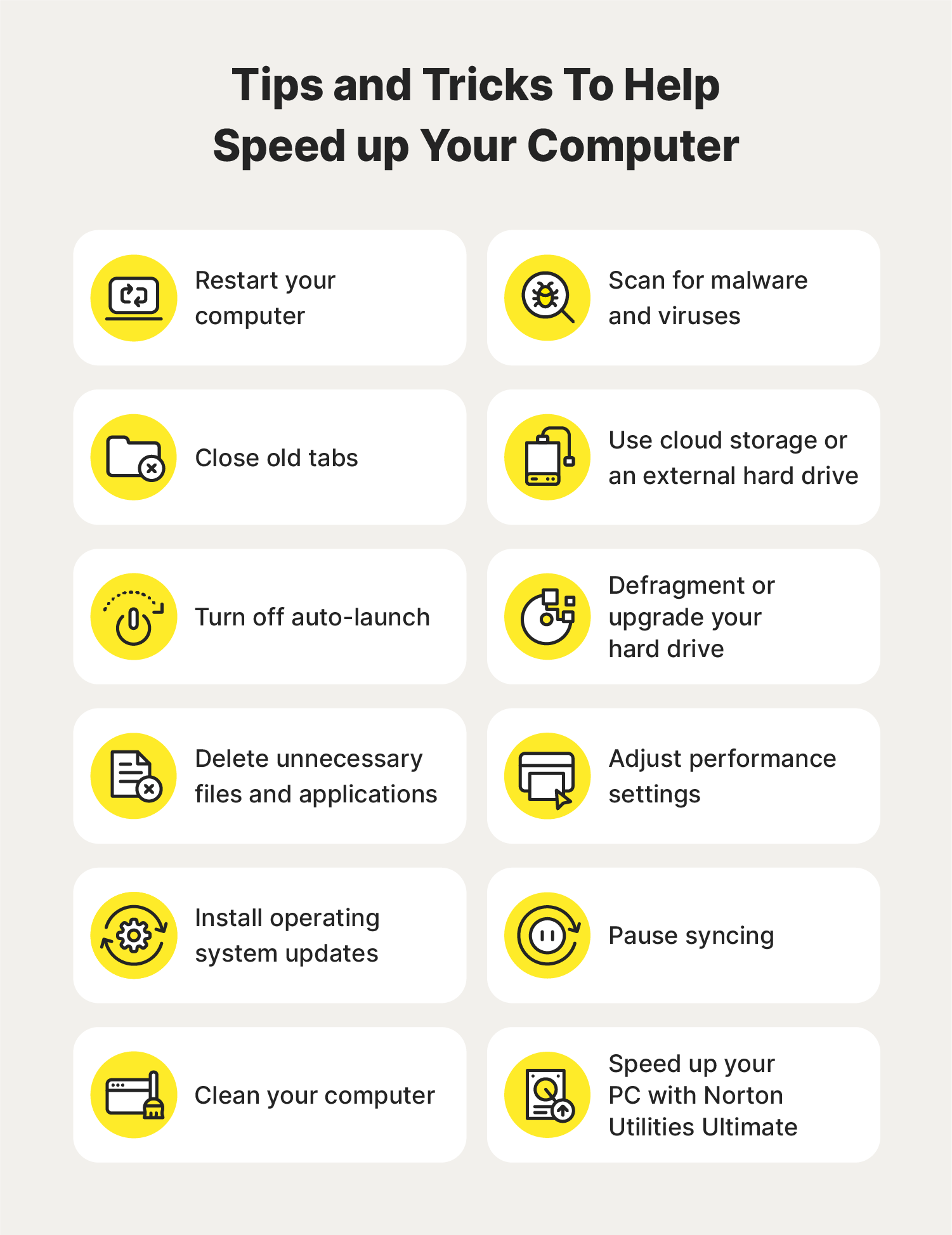 How to speed up your computer (12 easy tricks) - Norton