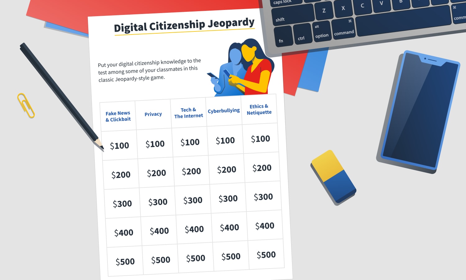 Mockup digital citizenship jeopardy