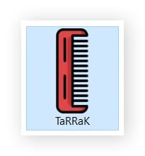 The comb icon associated with TaRRaK-encrypted files.