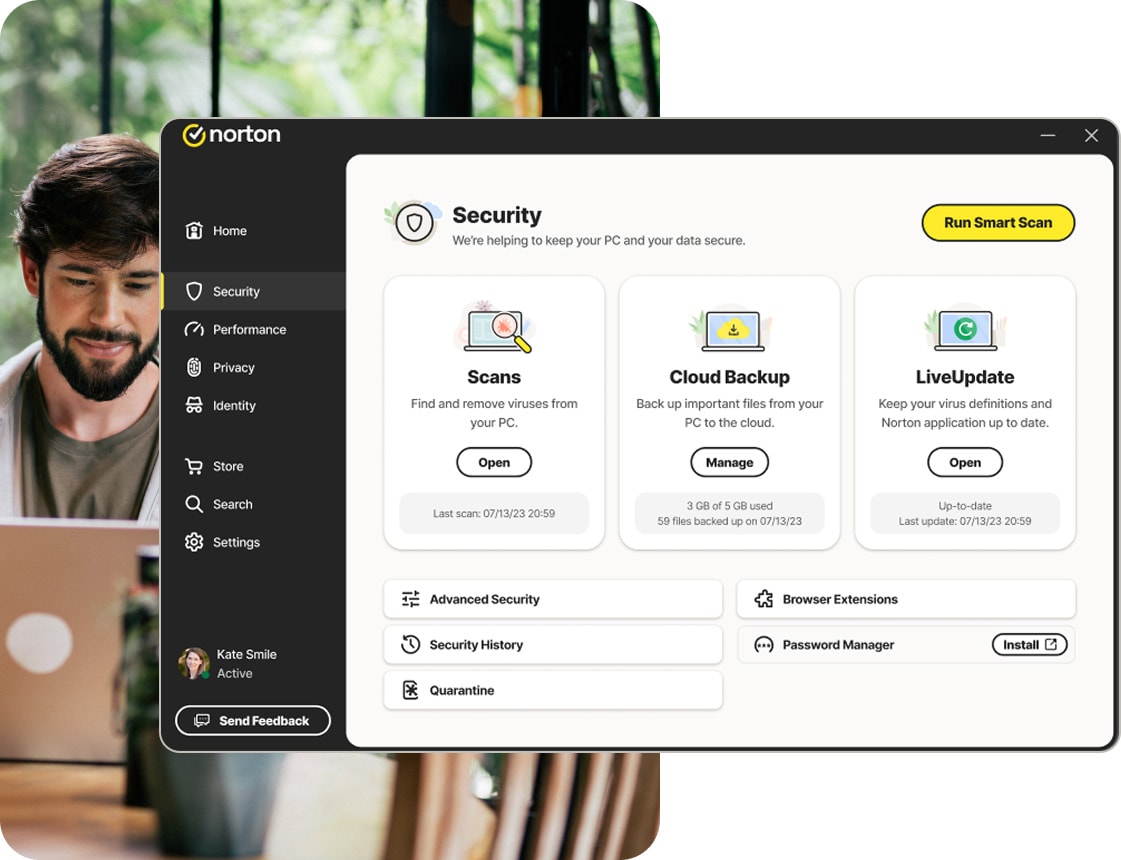 Norton AntiVirus Plus comes with powerful ransomware protection.