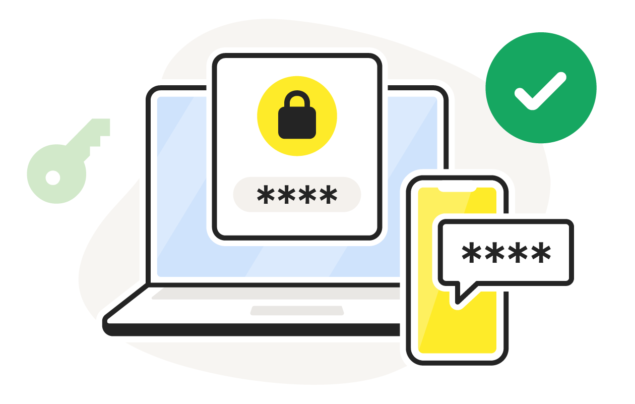 Two-factor authentication requires you to put in two forms of authentication to verify an account. 
