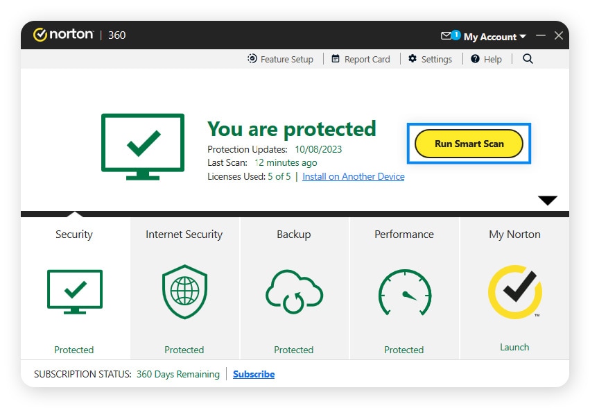 Use Norton 360 Deluxe to help remove the Windows security alert.