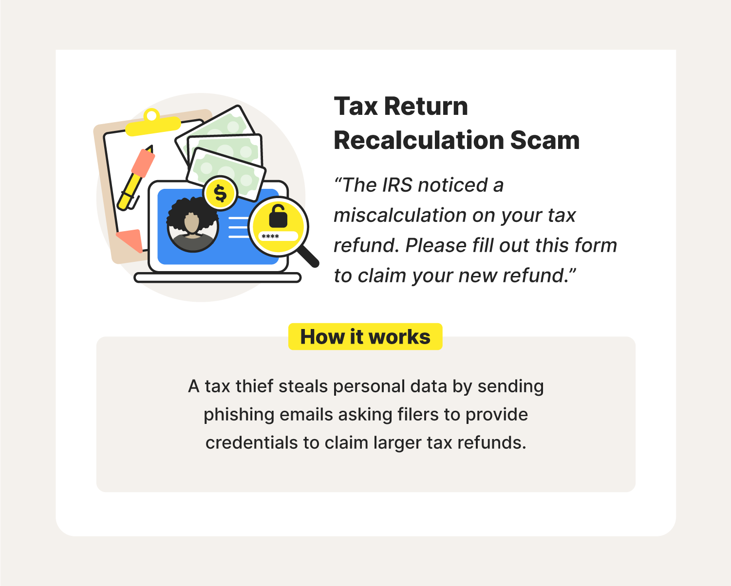 Writing displaying text Irs Scam, Concept meaning targeted