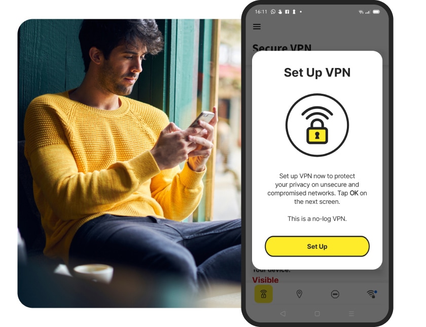 Setting up Norton Secure VPN for Android will keep your traffic encrypted