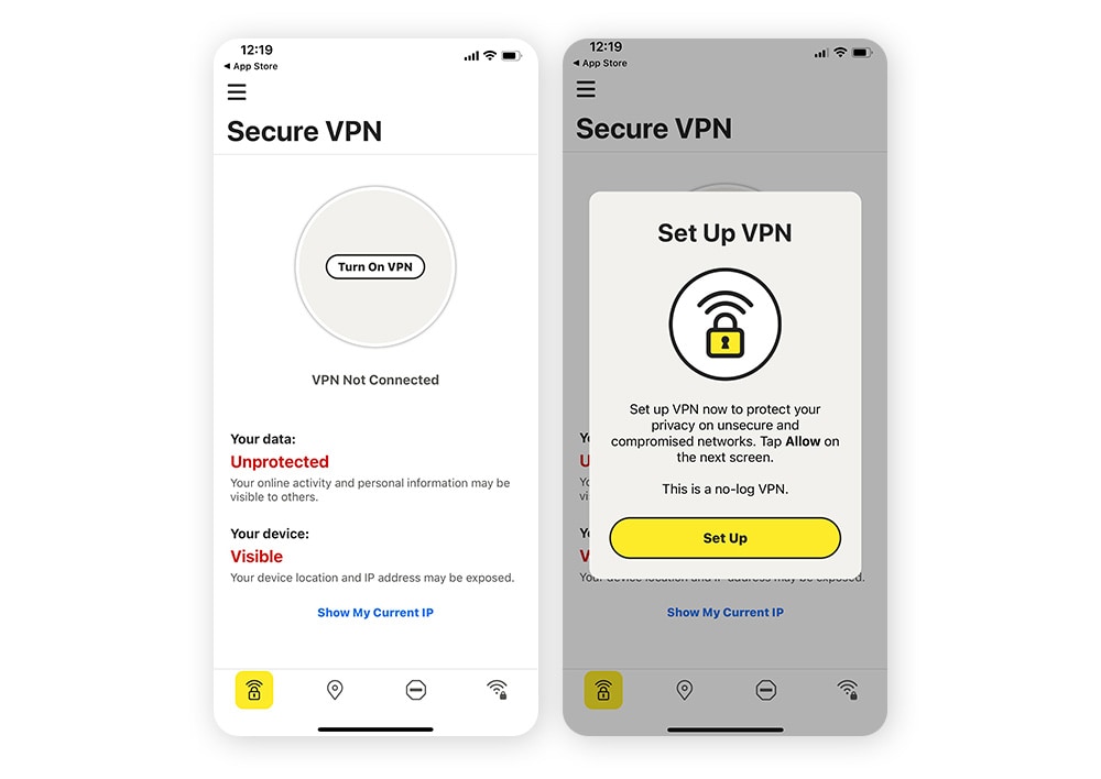 VPN · on the App Store