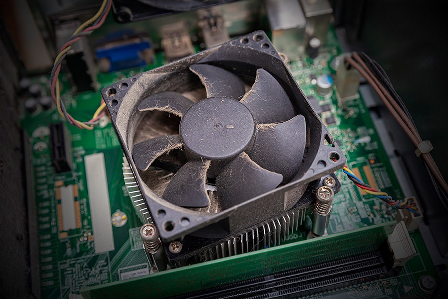 If your computer fan is making noise it could need a clean