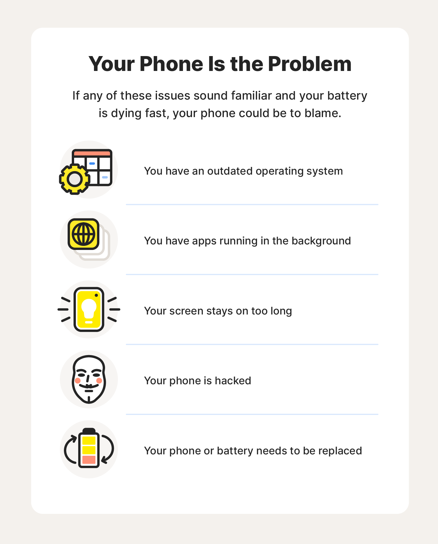 Why is my battery draining so fast? 12 reasons - Norton