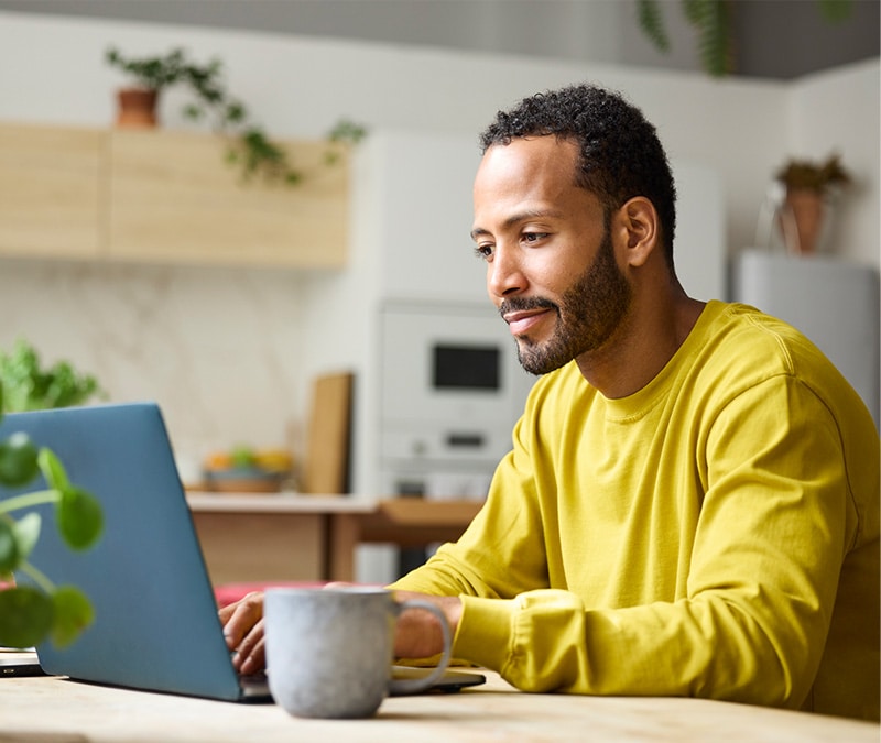 A small business owner setting up their IT essentials