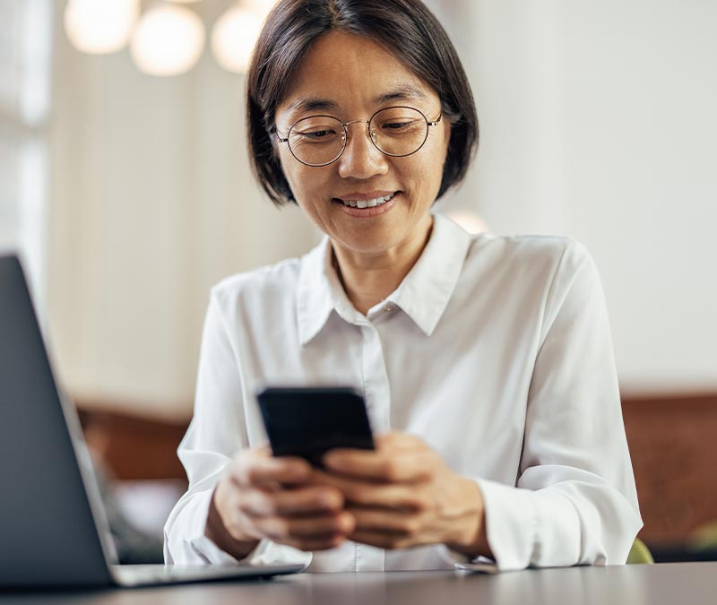 A woman searches ways to protect against password spraying.