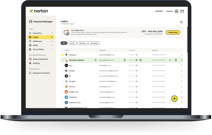 norton password manager free trial