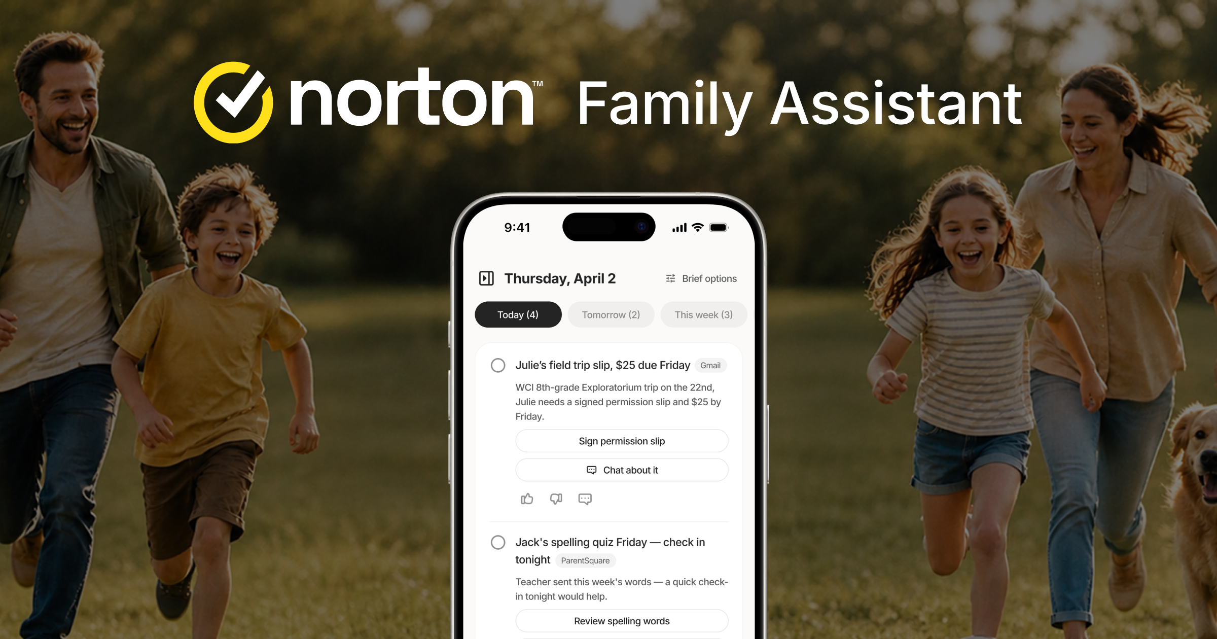 Norton Family Assistant | Secure AI Agent for Busy Parents and Families